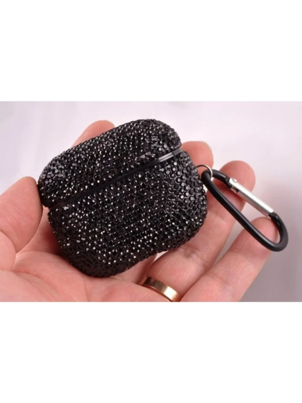 Sparkly Rhinestone AirPods 3 Case with Keychain - Shockproof Bling Cover Skin